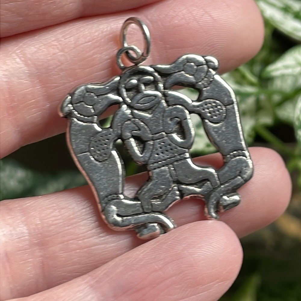 Celtic Cernunnos wild man with dogs pendant pagan medieval LARP necklace